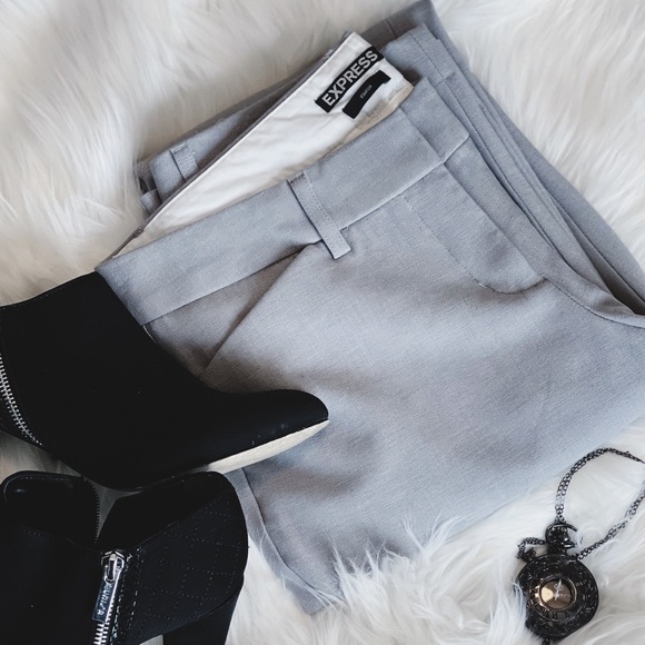 Express Light Grey Dress pants - Picture 1 of 8